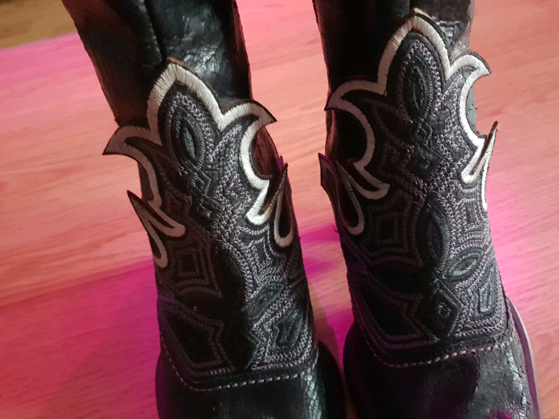 Antik Denim Western Leather Boots | in 